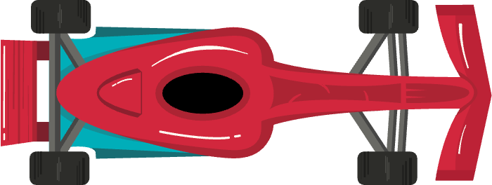 Birds eye view of car